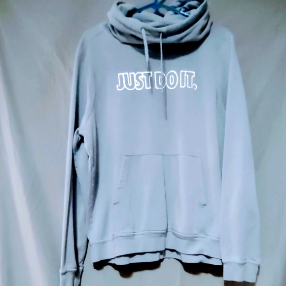 nike just do it hoodie blue